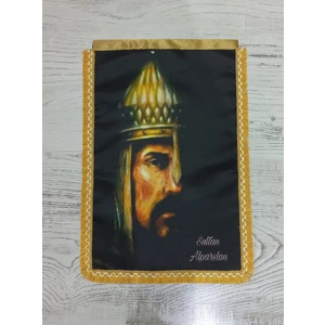 Ötüken Giyim Sultan Alparslan Baskılı Portre Bayrak