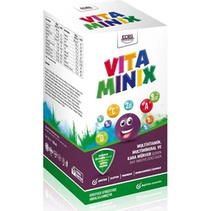 Vitaminix Multivitamin Multimineral ve Kara Mürver Şurubu 150 ml