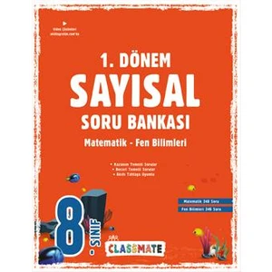 Okyanus Yayınları 8. Sınıf Classmate 1. Dönem Sayısal Soru Bankası