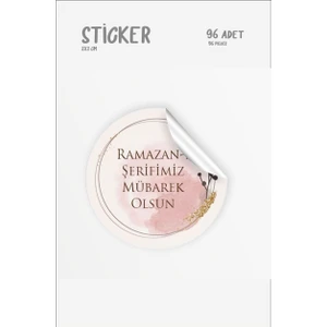 43 Cici Süsler Organizasyon Ramazan Ayı Dini Temalı Figür Etiket 3x3 cm 96 Adet