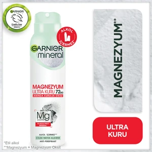 Mineral Magnezyum Ultra Kuru Sprey Deodorant