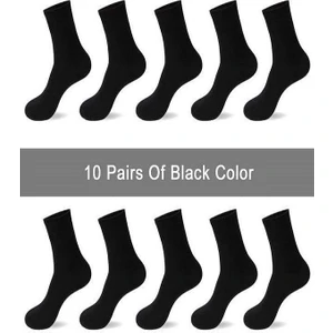 Black Arden Socks 10 Çift Siyah Erkek Soket Çorap