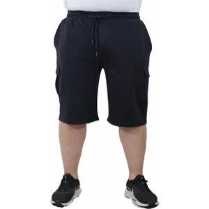 Moc Grande Mocgrande Büyük Beden Komando Cep Penye Şort 23602