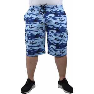 Moc Grande Mocgrande Büyük Beden Commando Camouflage Erkek Penye Şort 23606 Marin
