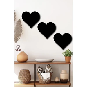 Home Jamin Dekoratif Duvar Dekoru Kalp 3 Lü Set