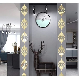 Home Jamin Pleksi Ayna Dekor Gold Renk Duvar Dekor 20 Adet Adet Boyutu 10X10CM