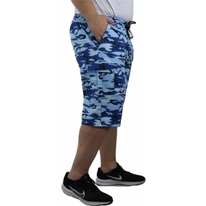 Büyük Beden Commando Camouflage Erkek Penye Şort 23606 Marin