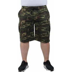 Büyük Beden Commando Camouflage Erkek Penye Şort 23606 Hakı
