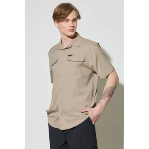 All Terrain GearAll Terrain Gear Regular Fit Normal Kesim Esnek Taş Rengi Kısa Kollu Gömlek