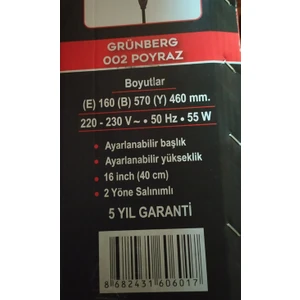 Df 16 Tx Poyraz Vantilatör