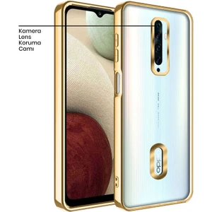 Oppo Reno 2z Kılıf Zebana Glint Silikon Kılıf Gold