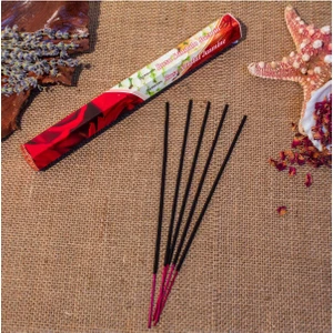 International Rose Sandal Jasmine  Hexa 20'li Çubuk Tütsü (1 Saate Kadar Yanma Süresi)