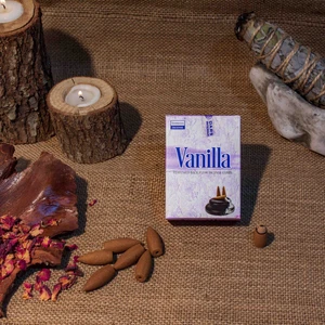 International Vanilla (Vanilya) Geri Akış (Back Flow) Tütsü 10 Adet
