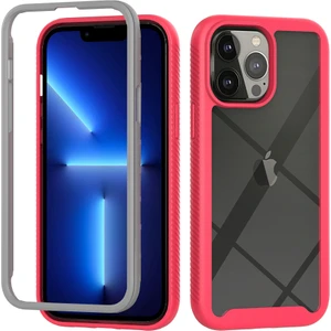 Apple iPhone 14 Pro Max Için Hibrit Tam Koruma Telefon Kılıfı - Pembe (Yurt Dışından)