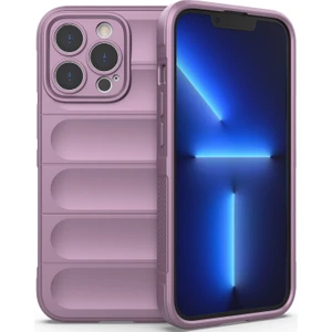 Apple iPhone 14 Pro Max Için Yumuşak Kauçuk Telefon Kılıfı - Mor (Yurt Dışından)