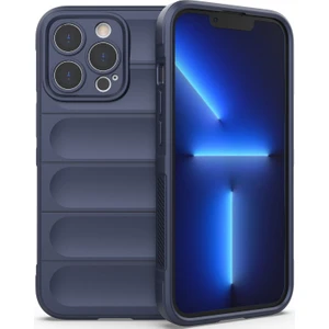 Apple iPhone 14 Pro Max Için Yumuşak Kauçuk Telefon Kılıfı - Lacivert (Yurt Dışından)