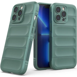 Apple iPhone 14 Pro Max Için Yumuşak Kauçuk Telefon Kılıfı - Yeşil (Yurt Dışından)