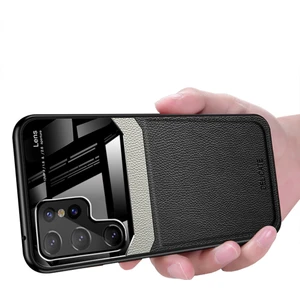 Galaxy S23 Ultra Için Tpu Cam Lens Korumalı Telefon Kılıfı - Siyah (Yurt Dışından)