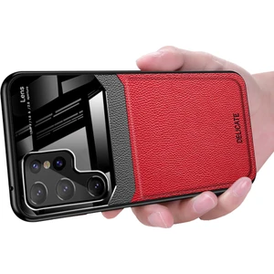 Galaxy S23 Ultra Için Tpu Cam Lens Korumalı Telefon Kılıfı - Kırmızı (Yurt Dışından)