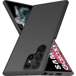 Galaxy S22 Ultra 5g Için Ince Sert Pc Mat Arka Telefon Kılıfı - Siyah (Yurt Dışından)