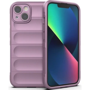 Apple iPhone 14 Için Yumuşak Kauçuk Telefon Kılıfı - Mor (Yurt Dışından)
