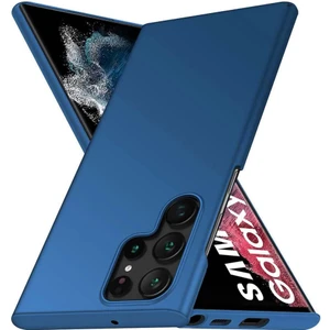 Galaxy S22 Ultra 5g Için Ince Sert Pc Mat Arka Telefon Kılıfı - Mavi (Yurt Dışından)