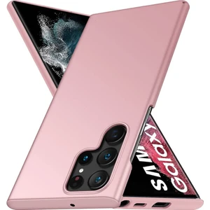 Galaxy S22 Ultra 5g Için Ince Sert Pc Mat Arka Telefon Kılıfı - Rose Gold (Yurt Dışından)
