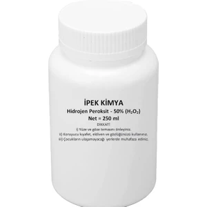 Ipek Kimya Hidrojen Peroksit %50 Oksijenli Su 250 ml