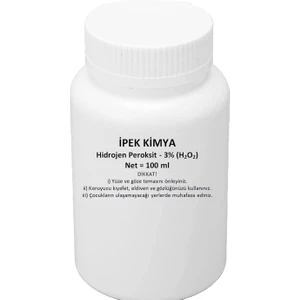 Ipek Kimya Hidrojen Peroksit %3 Oksijenli Su 100 ml