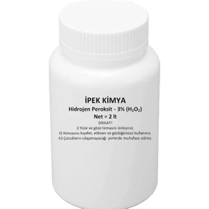 Ipek Kimya Hidrojen Peroksit %3 Oksijenli Su 2 Lt