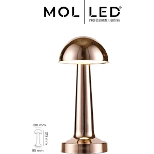 Dokunmatik Şarjlı LED Masa Lambası Gold
