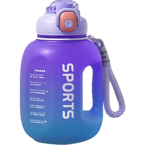 Sweet Rui Renkli Büyük Kapasiteli Spor Fitness Su Şişesi 1700ML (Yurt Dışından)