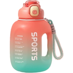 Sweet Rui Renkli Büyük Kapasiteli Spor Fitness Su Şişesi 1700ML (Yurt Dışından)