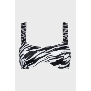 Calvin Klein Logolu Desenli Astarlı Dolgusuz Bikini Üstü Bayan Bikini Üstü KW0KW02117 0gn