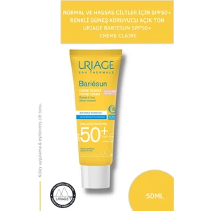 Bariesun Spf 50+ Creme Claire T 50 Ml Renkli Gübeş Koruyucu 50 Faktör Güneş Koruyucu
