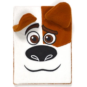 Max The Terrier Peluş Çizgili Defter