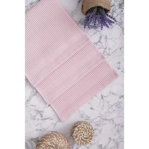 Vevien Home Ripicca %100 Pamuklu | Pike Bulaşık Kurulama | 3'lü Pike Mutfak Havlu Seti | 30X50 cm Gül Kurusu
