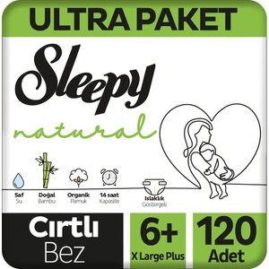 Natural Ultra Paket Bebek Bezi 6+ Numara Xlarge Plus 120 Adet