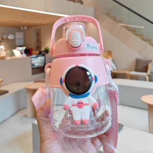 Sweet Rui 1200ML Astronot Taşınabilir Saman Plastik Su Şişesi (Yurt Dışından)