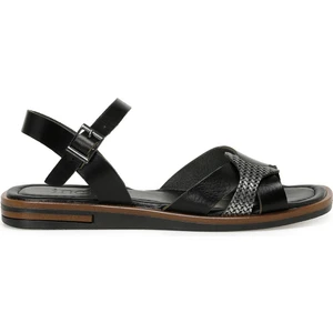 Incı Nudo 3fx Siyah Kadın Düz Sandalet