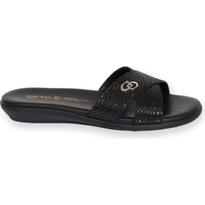 Konfores 1577-9827-8 Tam Anatomik Kadın Terlik - NKT01577-SIYAH-39