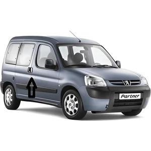 Peugeot Partner Uyumlu 1996-2008 Krom Kapı Kolu 3 Kapı Paslanmaz Çelik