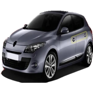 Renault Megane 3 Uyumlu 2010-2015 Krom Kapı Kolu 4 Kapı Paslanmaz Çelik (4 Kol Sensörlü)