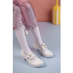 Topuklu Sedef Sarmaşık Kız Çocuk Ayakkabı