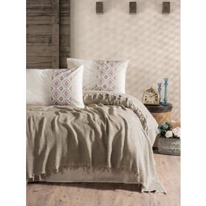 Cotton Box Jakarlı Çift Kişilik Pike Takımı Papina Taş