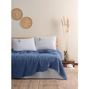 Cotton Box Spin Tek Kişilik Pike Takımı Dina Indigo