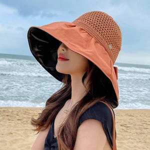 Güneşlik Şapka Bayan Yaz Uv Koruyucu Vinil Balıkçı Şapka (Yurt Dışından)
