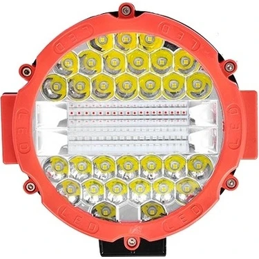 Hubstein 3 Modlu 3 Renk Kombo 51W Siyah Yuvarlak Off Road 12/24V Çalışma Tekne