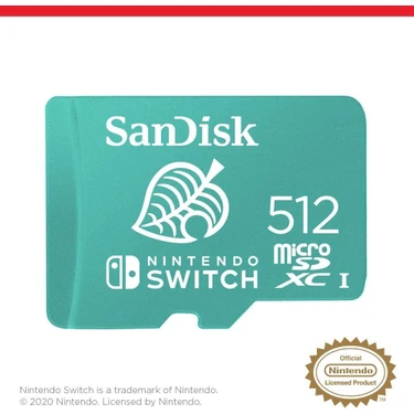 Sandisk Nintendo Switch 512GB Hafıza Kartı Lisanslı 512