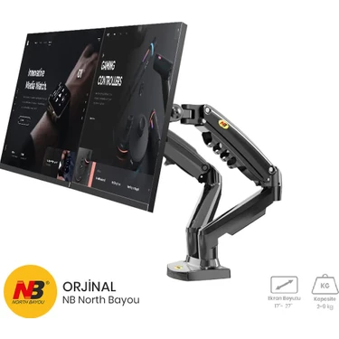 North Bayou NB F160 17-27'' Monitör Standı 2-9 Amortisörlü Monitör Standı Yeni Tasarım 2023